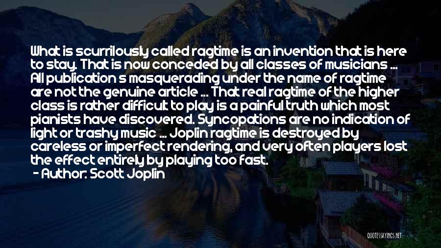 Rendering Quotes By Scott Joplin