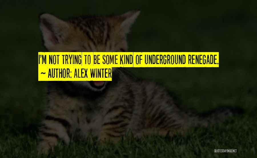 Renegade Quotes By Alex Winter