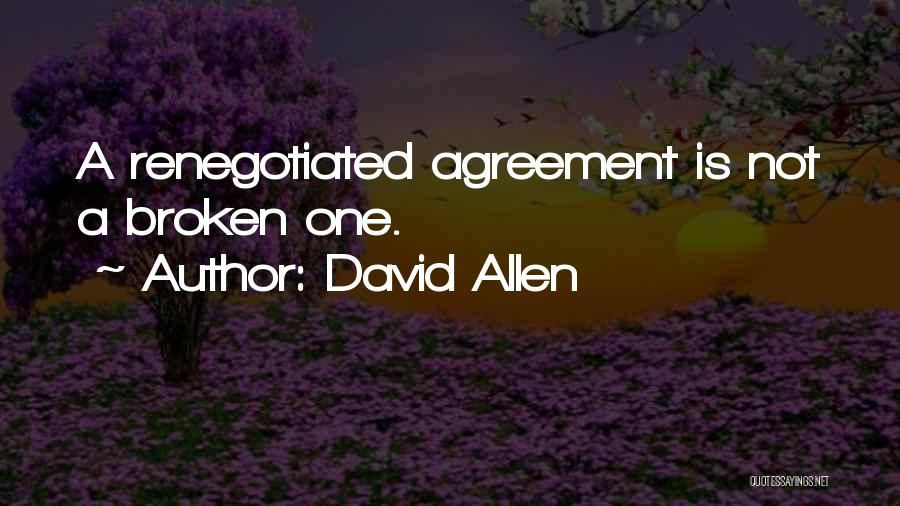 Renegotiated Quotes By David Allen