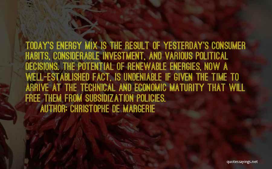 Renewable Quotes By Christophe De Margerie