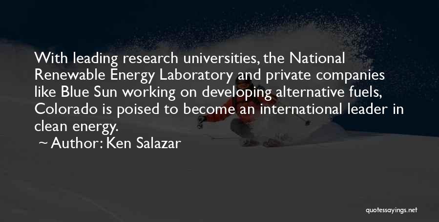 Renewable Quotes By Ken Salazar
