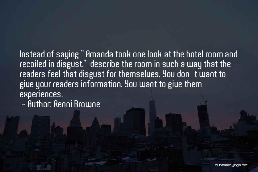 Renni Browne Quotes 787789