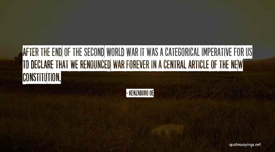 Renounced War Quotes By Kenzaburo Oe Renounced War Quotes By Kenzaburo Oe