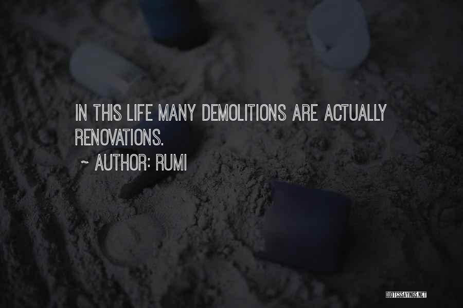 Renovations Quotes By Rumi