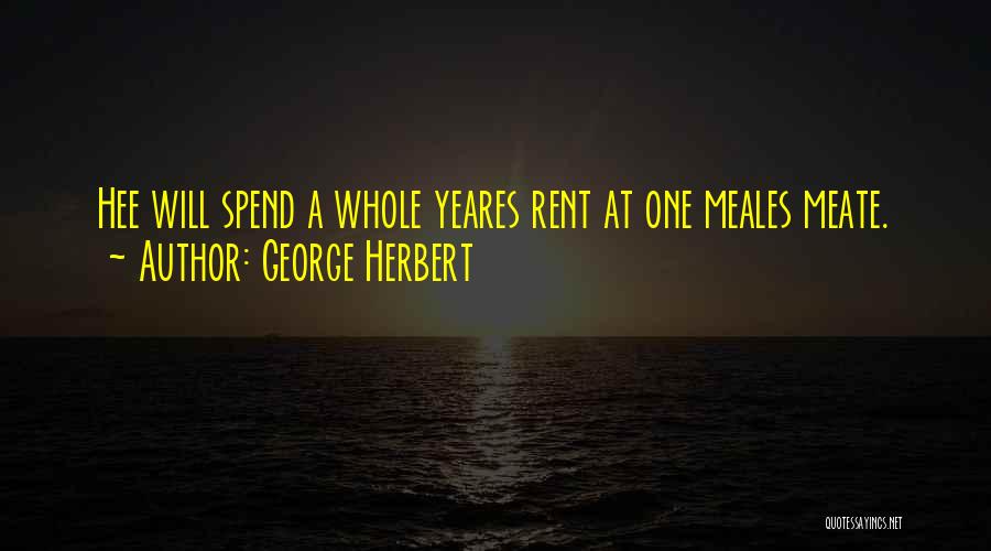 Rent Quotes By George Herbert