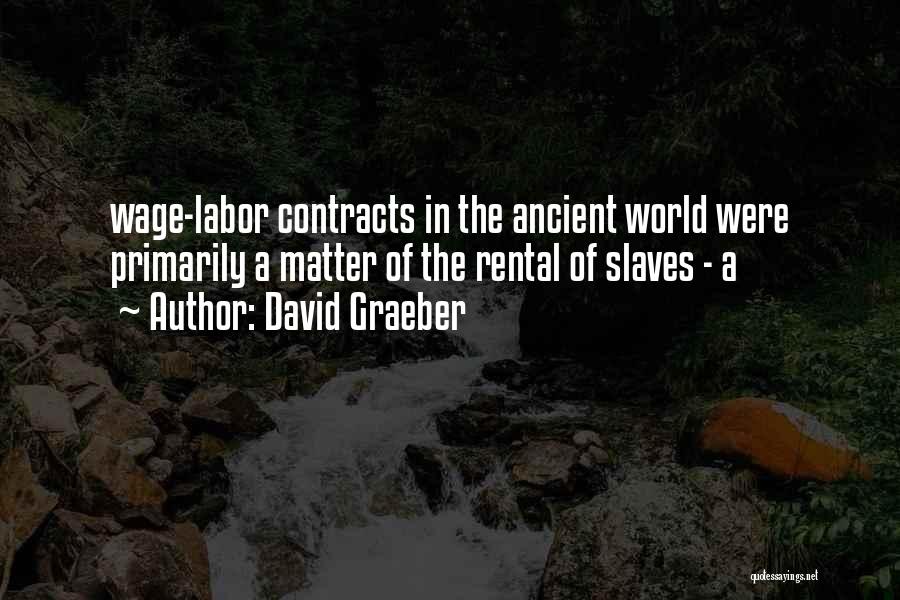 Rental Quotes By David Graeber