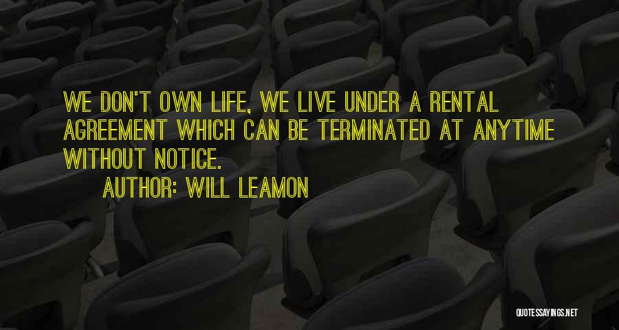 Rental Quotes By Will Leamon