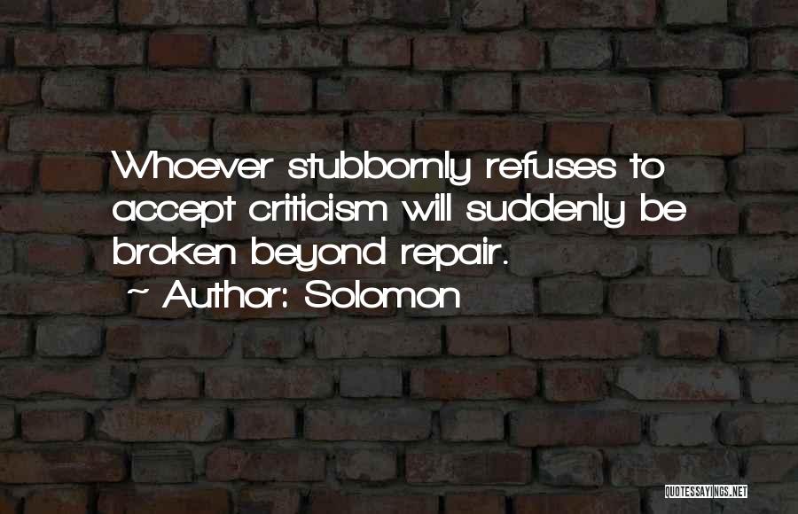 Repair Quotes By Solomon