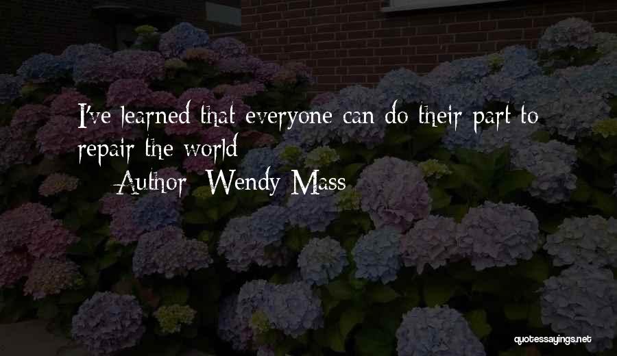 Repair Quotes By Wendy Mass