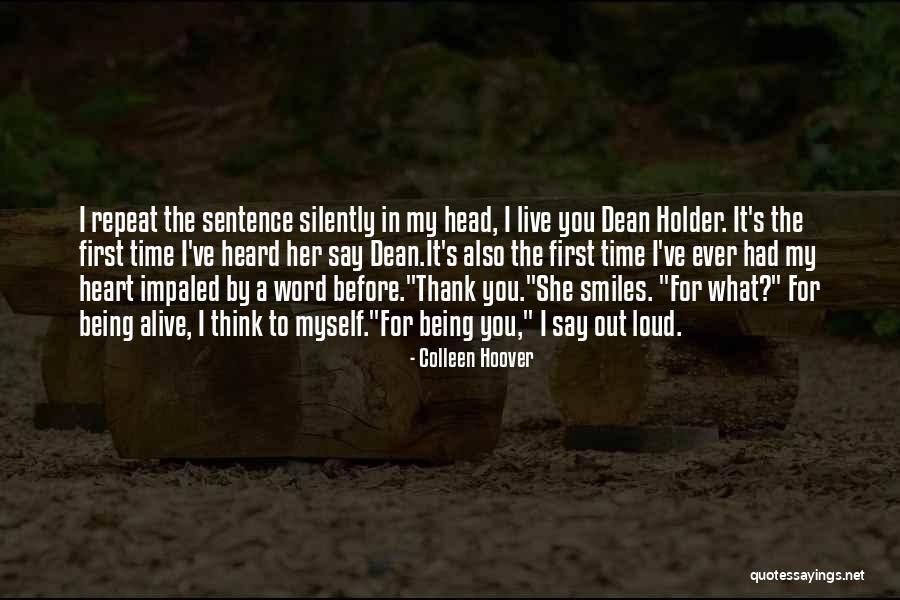 Repeat Time Quotes By Colleen Hoover