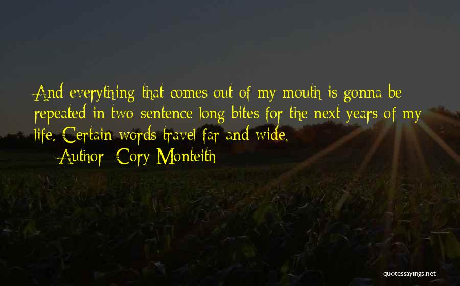 Repeated Words In Quotes By Cory Monteith