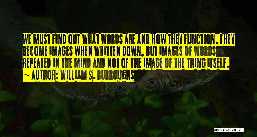 Repeated Words In Quotes By William S. Burroughs