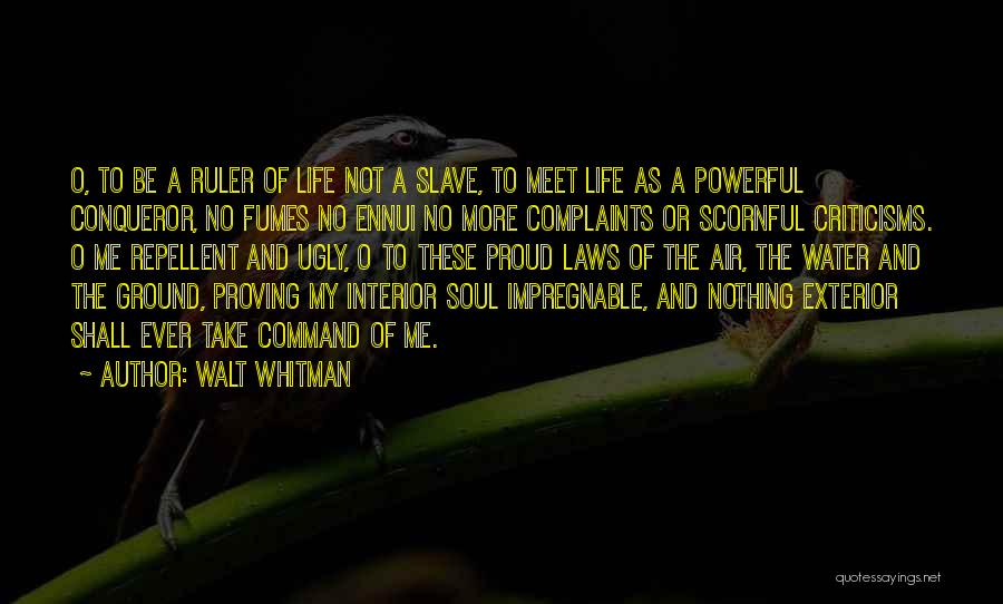 Repellent Quotes By Walt Whitman