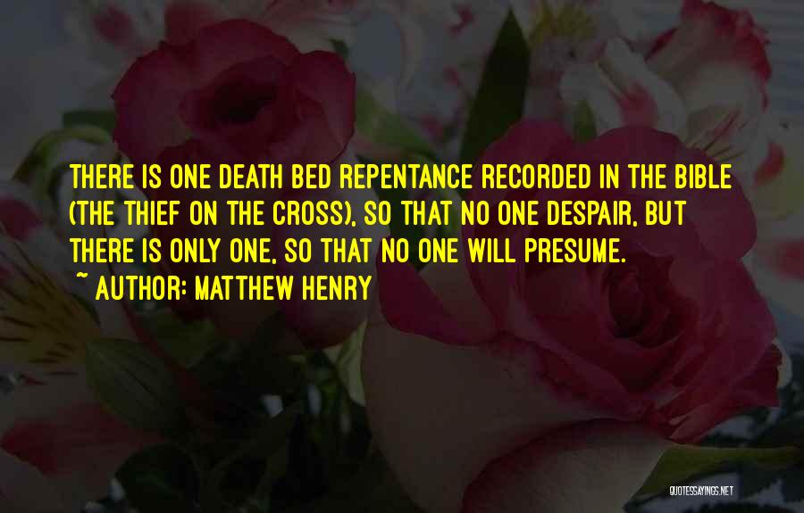 Repentance In The Bible Quotes By Matthew Henry