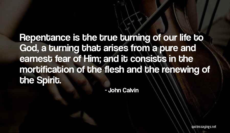Repentance To God Quotes By John Calvin Repentance To God Quotes By John Calvin