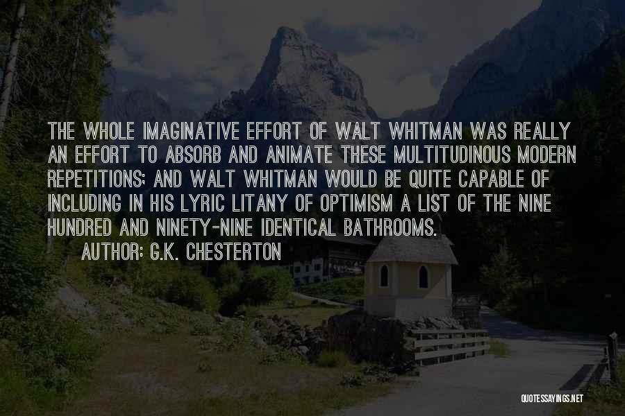 Repetitions Quotes By G.K. Chesterton
