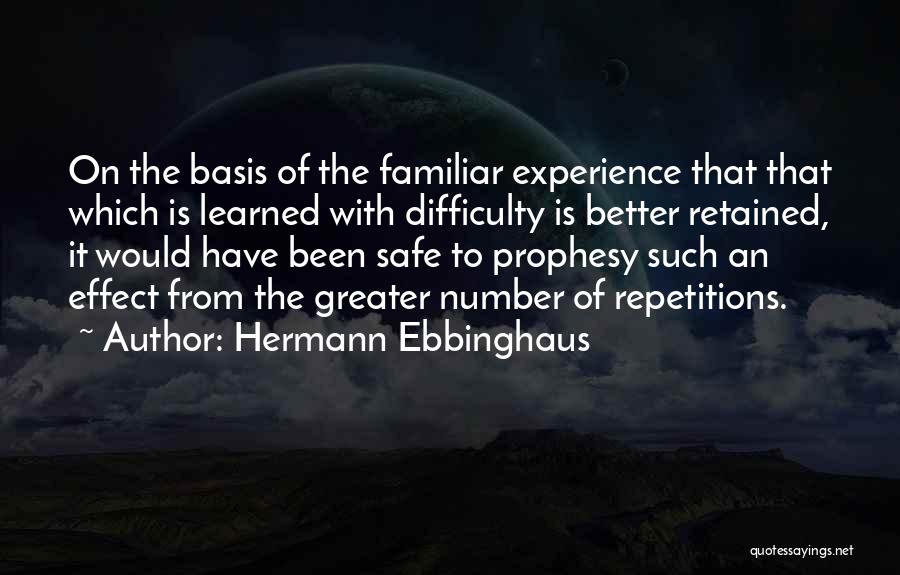 Repetitions Quotes By Hermann Ebbinghaus