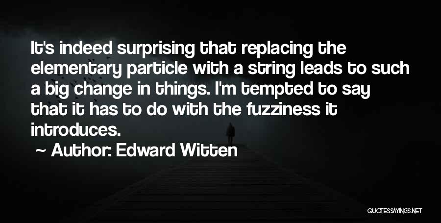 Replacing Someone Quotes By Edward Witten