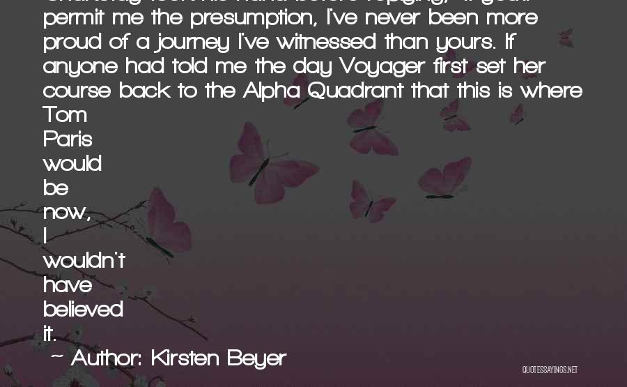 Replying Back Quotes By Kirsten Beyer