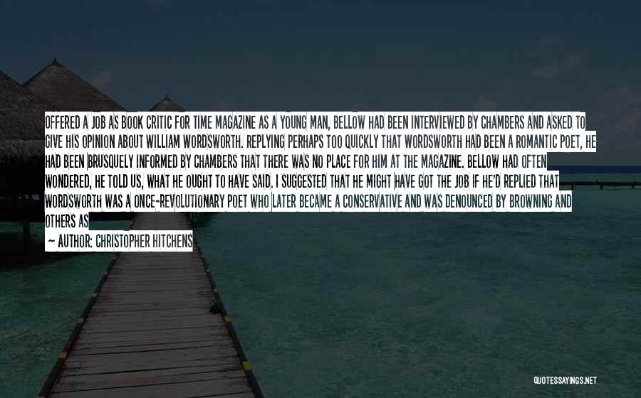 Replying Quotes By Christopher Hitchens