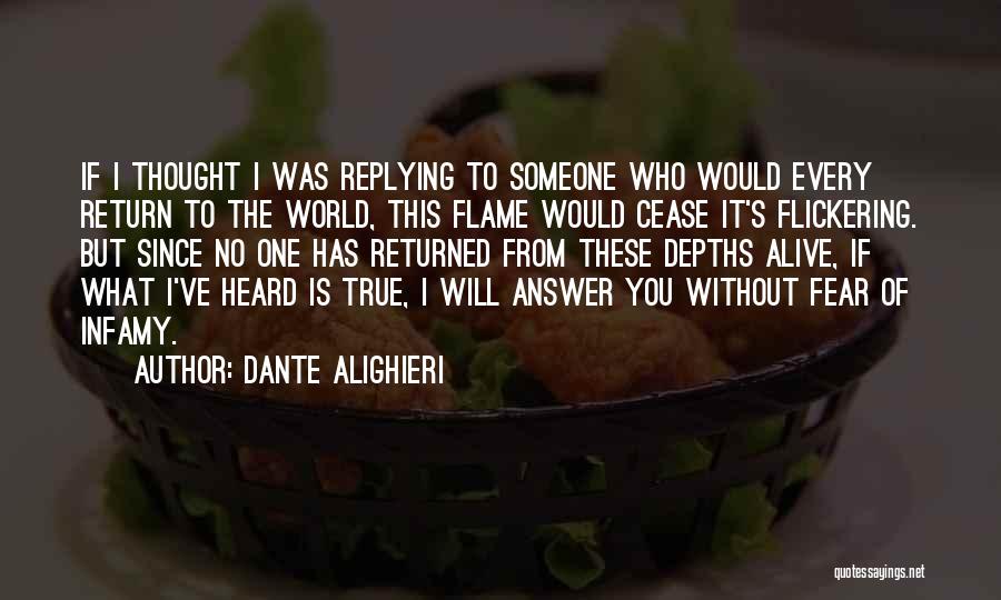 Replying Quotes By Dante Alighieri