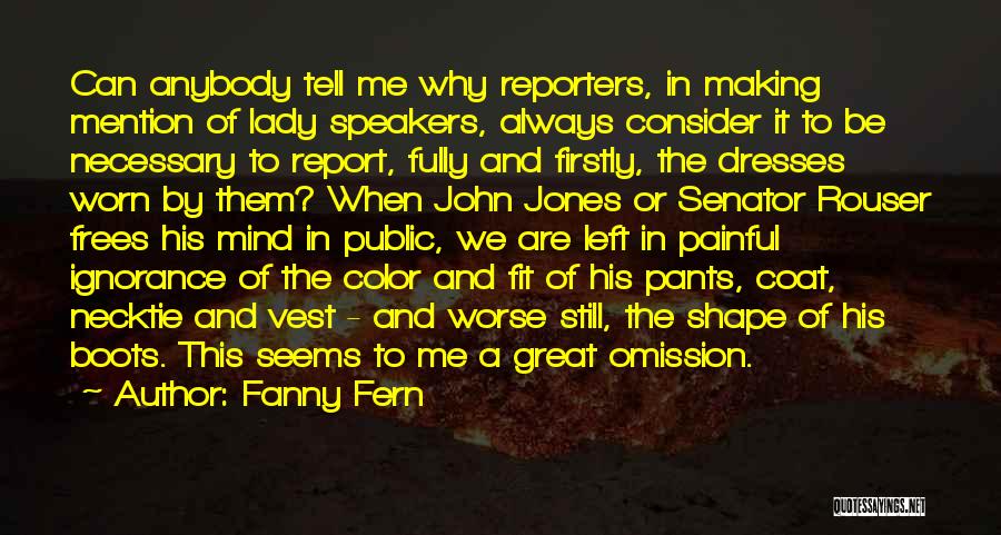 Reporters Quotes By Fanny Fern