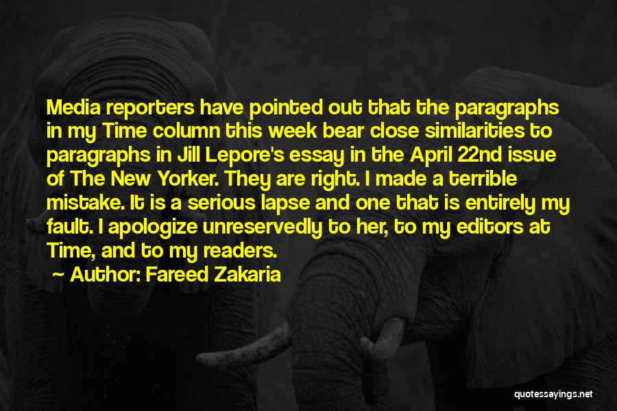 Reporters Quotes By Fareed Zakaria