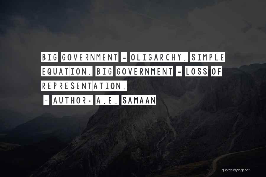 Representation In Government Quotes By A.E. Samaan