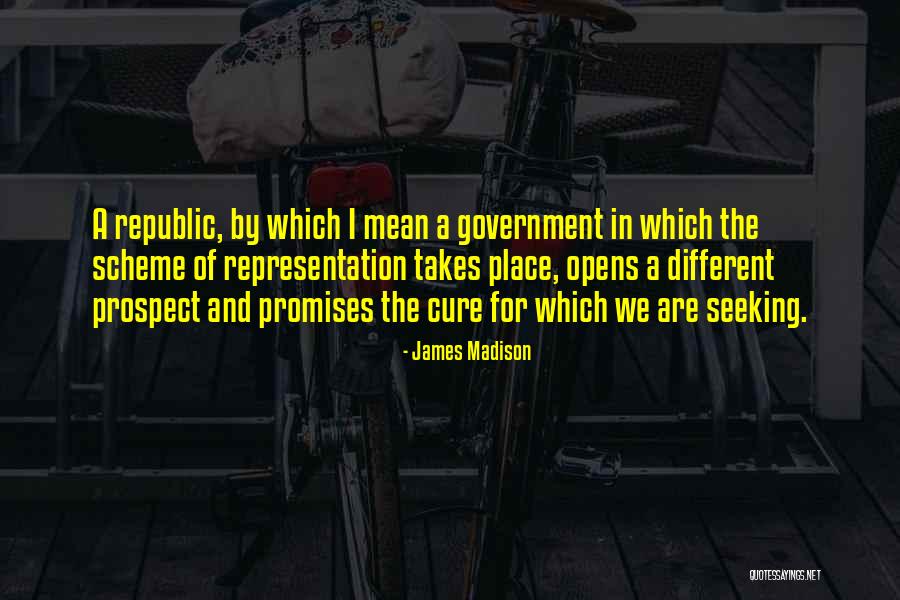 Representation In Government Quotes By James Madison