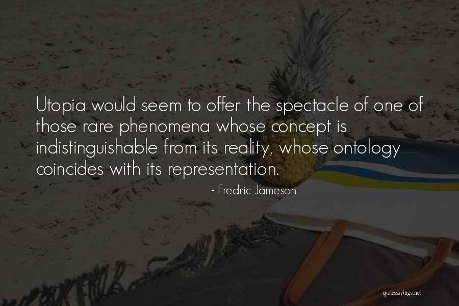 Representation Of Reality Quotes By Fredric Jameson