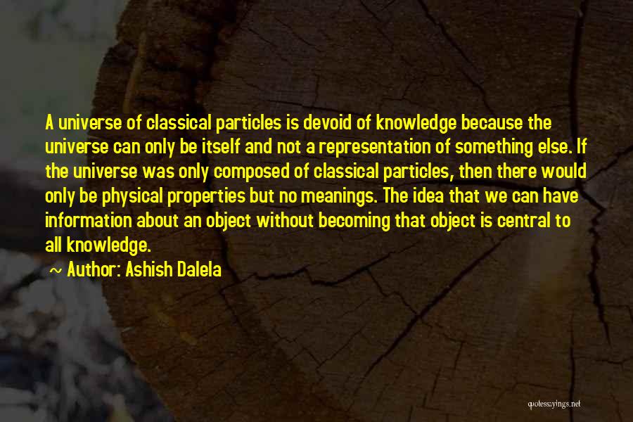 Representation Theory Quotes By Ashish Dalela