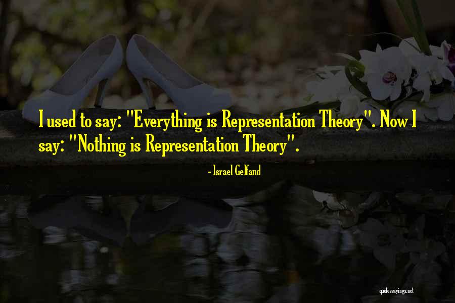 Representation Theory Quotes By Israel Gelfand