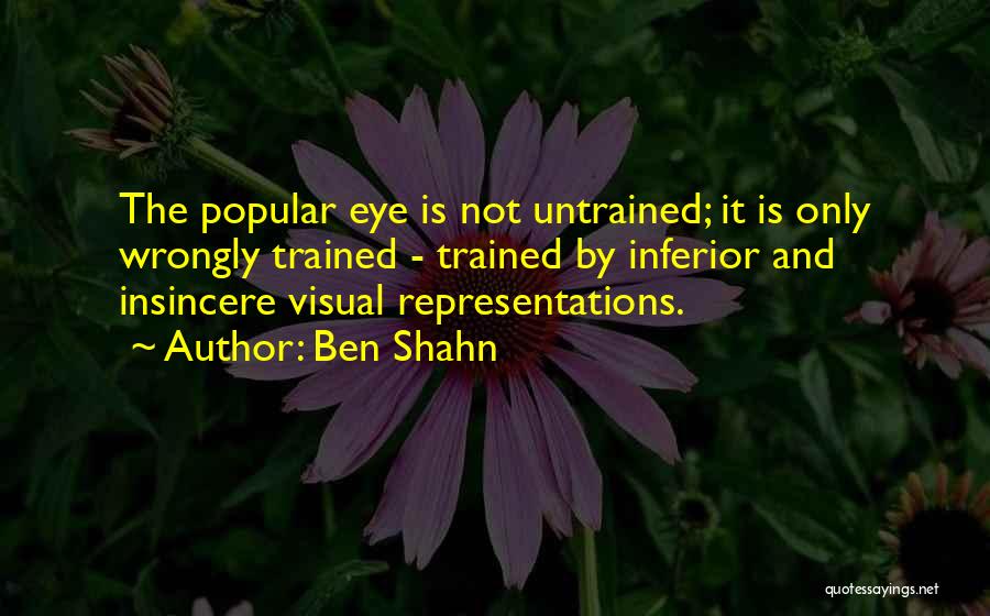 Representations Quotes By Ben Shahn