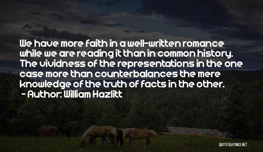Representations Quotes By William Hazlitt