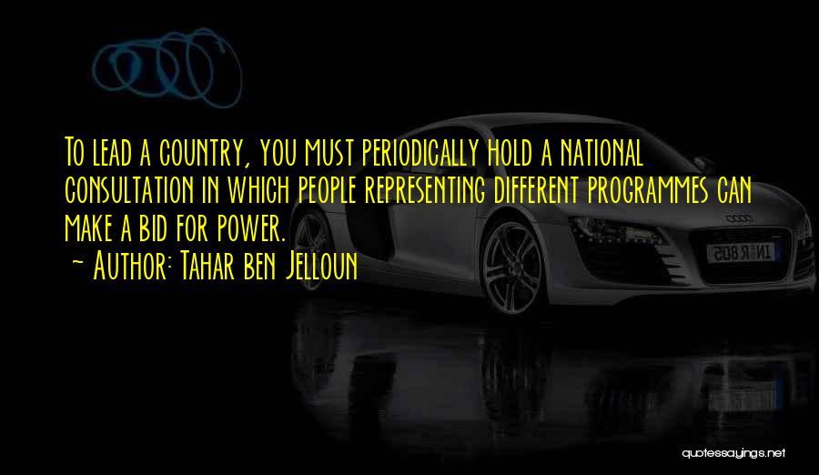 Representing Country Quotes By Tahar Ben Jelloun
