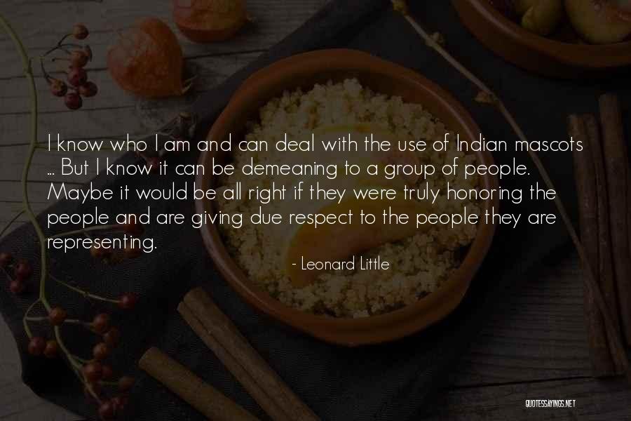 Representing People Quotes By Leonard Little Representing People Quotes By Leonard Little