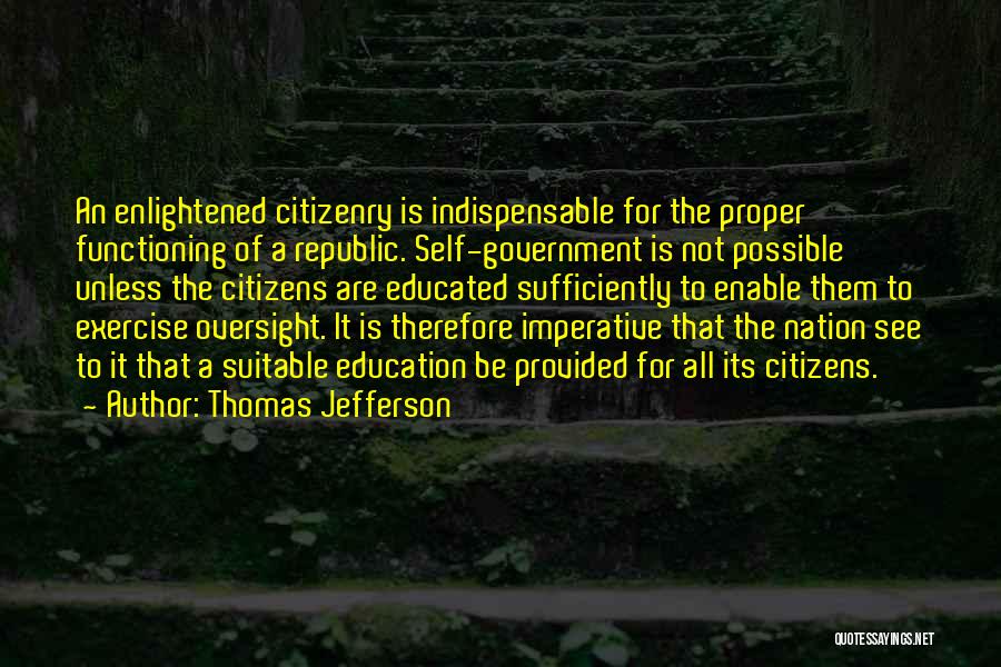 Republic Government Quotes By Thomas Jefferson