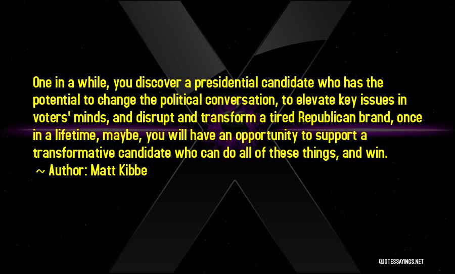 Republican Candidate Quotes By Matt Kibbe