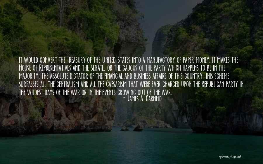 Republican Senate Quotes By James A. Garfield Republican Senate Quotes By James A. Garfield