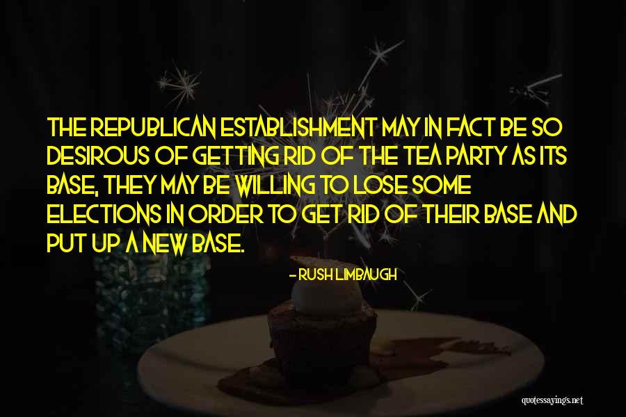 Republican Tea Party Quotes By Rush Limbaugh