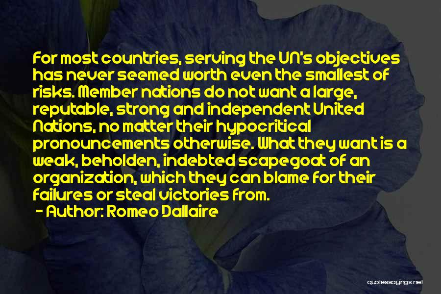 Reputable Quotes By Romeo Dallaire Reputable Quotes By Romeo Dallaire