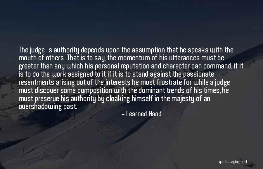 Reputation And Character Quotes By Learned Hand Reputation And Character Quotes By Learned Hand