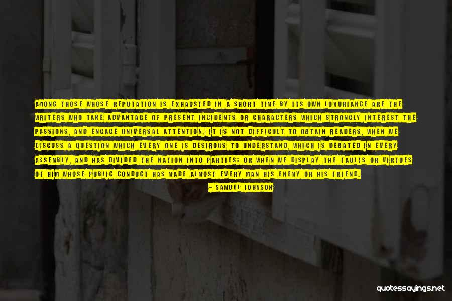 Reputation And Character Quotes By Samuel Johnson Reputation And Character Quotes By Samuel Johnson