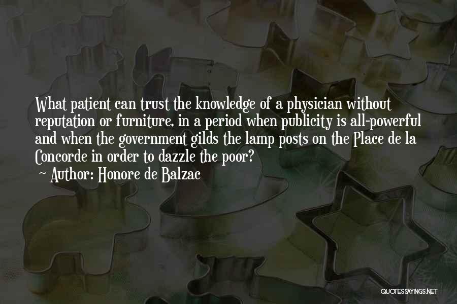 Reputation And Trust Quotes By Honore De Balzac