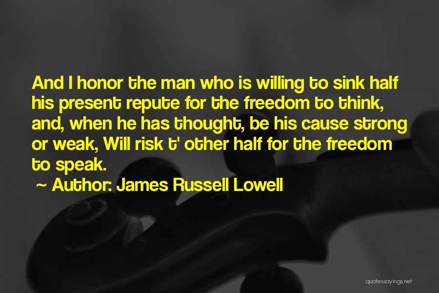 Repute Quotes By James Russell Lowell