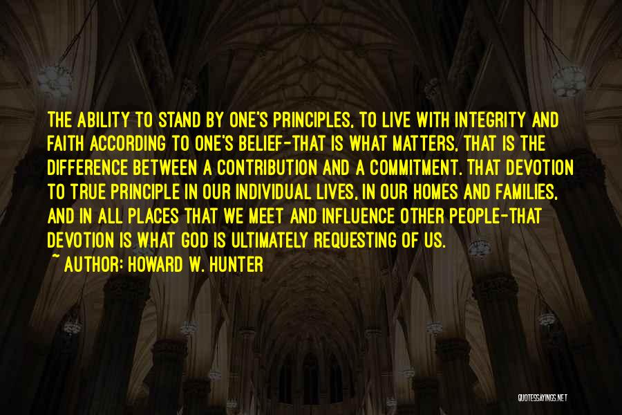 Requesting God Quotes By Howard W. Hunter