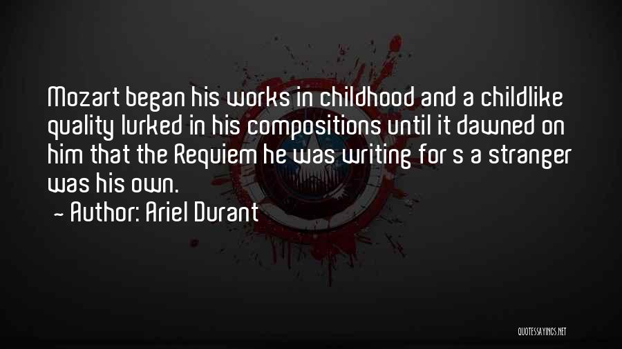 Requiem Quotes By Ariel Durant