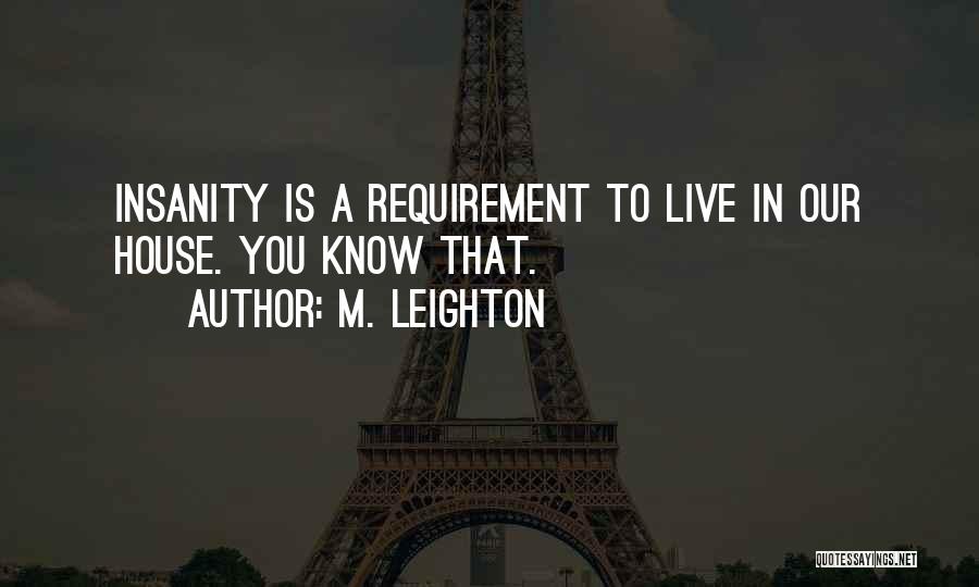 Requirement Quotes By M. Leighton