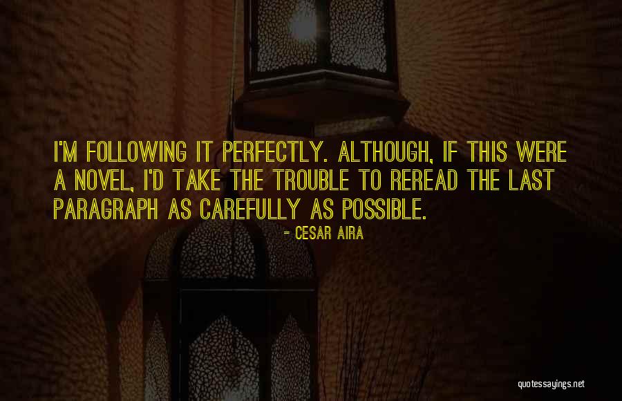 Reread Quotes By Cesar Aira