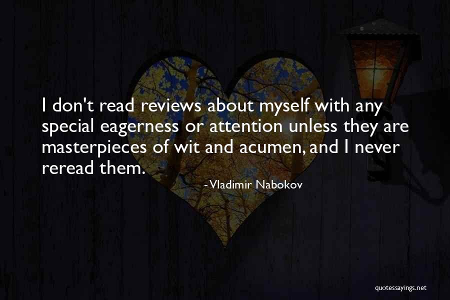 Reread Quotes By Vladimir Nabokov